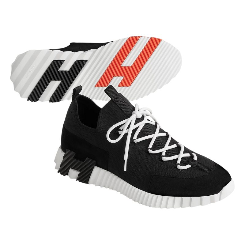 Hermes Lift slip-on sneaker Noir / Blanc