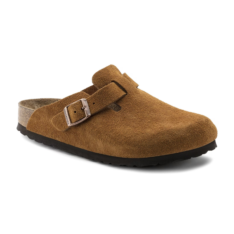 Birkenstock Boston Soft Footbed Suede Mink