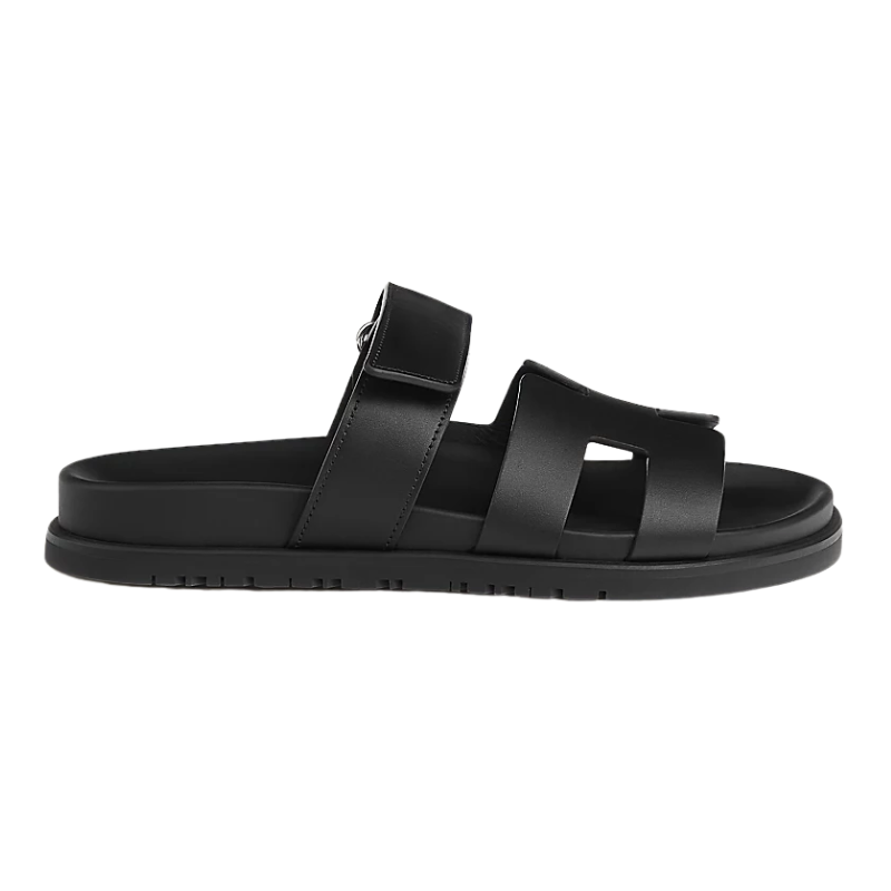 Hermes Chypre Sandal – Noir Calfskin Leather
