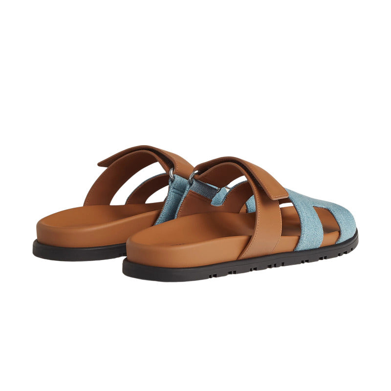 Hermes Chypre Sandal Bicolor/Denim
